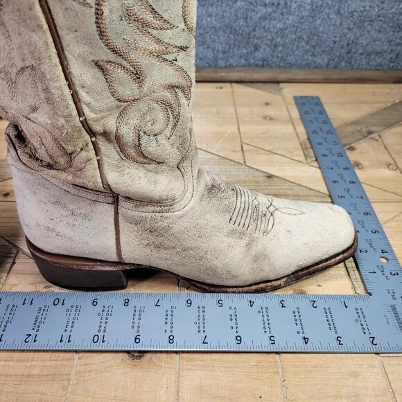 Shyanne Distressed Boots Women's 9.5 Brown Leather Western Cowgirl Snip Toe - Picture 15 of 16